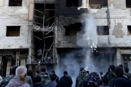 Hiện trường một vụ đánh bom tại Damascus, Syria. Ảnh minh họa. (Nguồn: AFP/TTXVN)