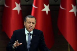 Tổng thống Thổ Nhĩ Kỳ Recep Tayyip Erdogan. (Nguồn: AFP/TTXVN)