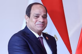 Tổng thống Ai Cập Abdel Fattah al-Sisi, (Nguồn: THX/TTXVN)