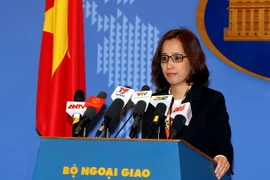 Phó Phát ngôn Bộ Ngoại giao Phạm Thu Hằng. (Ảnh: Nguyễn Dân/TTXVN)