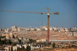  Công trình xây dựng khu định cư của Israel ở Pesqat Zeev phía bắc Jerusalem, Khu Bờ Tây ngày 6/12. (Nguồn: EPA/TTXVN)