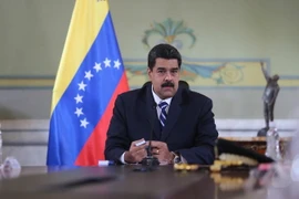  Tổng thống Venezuela Nicolas Maduro trong cuộc họp ở Caracas ngày 26/10. (Nguồn: EPA/TTXVN)