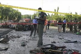 Hiện trường một vụ tấn công liều chết của Boko Haram tại bang Borno. (Nguồn: Getty/ TTXVN)