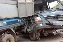 Xe container dừng đột ngột gây tai nạn liên hoàn trên Quốc lộ 10