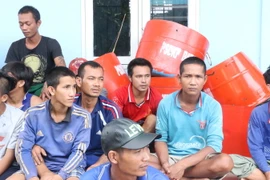 Các ngư dân Việt Nam đang bị giam ở đảo Batam, Indonesia. (Ảnh: Đỗ Quyên/Vietnam+)