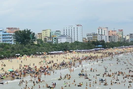 Bãi biển Sầm Sơn. (Ảnh: Quang Quyết/TTXVN)