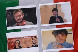 Hình của Giulio Regeni, nghiên cứu sinh tiến sỹ về công đoàn đang theo học tại Đại học Cambridge. (Nguồn: AFP/TTXVN)