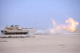 Xe tăng Abrams-M1A1. (Nguồn: AFP/TTXVN)