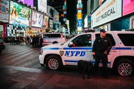 Cảnh sát Mỹ tuần tra tại thành phố New York. Ảnh minh họa. (Nguồn: EPA/TTXVN)