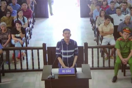 Bị cáo Trấn Đình Sang tại phiên xét xử. (Ảnh: Tuấn Anh/TTXVN)