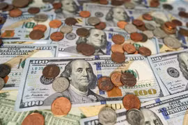 Đồng USD ở Washington DC. (Ảnh: THX/TTXVN)