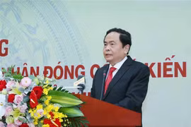 Chủ tịch Ủy Ban Trung ương Mặt trận Tổ quốc Việt Nam Trần Thanh Mẫn. (Ảnh: Phương Hoa/TTXVN)