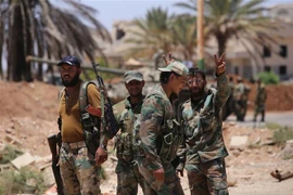 Binh sỹ Syria được triển khai tại tỉnh Daraa. (Ảnh: AFP/TTXVN)