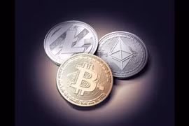 Ba đồng tiền ảo Bitcoin, Litecoin hay Ethereum. (Nguồn: finance.yahoo.com)