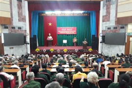 Quang cảnh buổi gặp mặt. (Ảnh: Nguyễn Chiến/TTXVN)