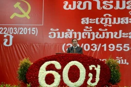 Điện mừng 60 năm Ngày thành lập Đảng Nhân dân Cách mạng Lào