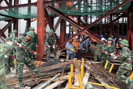 Cơ bản kết thúc công tác tìm kiếm cứu nạn vụ sập giàn giáo