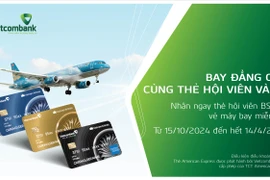 Vietcombank ra mắt chương trình khuyến mãi dành cho chủ thẻ American Express. (Ảnh: Vietnam+)