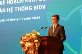 Phó Thống đốc Ngân hàng Nhà nước Phạm Thanh Hà phát biểu chỉ đạo tại Hội nghị của BIIDV. (Ảnh: PV/Vietnam+)