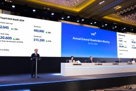 Đại hội đồng cổ đông thường niên VIB năm 2024 diễn ra tại Thành phố Hồ Chí Minh vào sáng ngày 2/4. (Ảnh: Vietnam+)