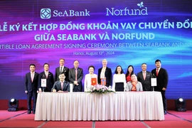 SeABank và Norfund ký kết hợp đồng khoản vay chuyển đổi trị giá 30 triệu USD. (Ảnh: Vietnam+)