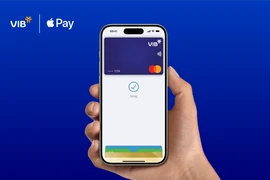 VIB triển khai phương thức thanh toán qua Apple Pay an toàn và bảo mật. (Ảnh: Vietnam+)