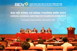 BIDV thông qua phương án tăng vốn điều lệ lên trên 70.000 tỷ đồng. (Ảnh: Vietnam+)