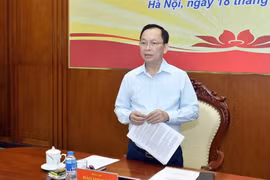 Phó Thống đốc Thường trực Ngân hàng Nhà nước Đào Minh Tú phát biểu và chỉ đạo tại hội nghị. (Ảnh: Vietnam+)