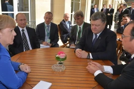 Nhóm 'Bộ Tứ Normandy' kêu gọi thực thi Thỏa thuận Minsk về Ukraine. (Nguồn: AFP/TTXVN)