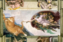 Bằng việc sử dụng nhiếp ảnh và công nghệ, nghệ sỹ Nga Svetlana Petrova đã đưa chú mèo Zarathustra của mình bước vào những tác phẩm hội họa nổi tiếng.