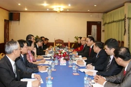 Quang cảnh buổi hội đàm. (Ảnh: Phạm Kiên/TTXVN) 