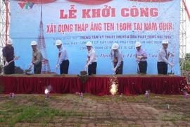 VTV khởi công xây dựng tháp ăngten cao 160m tại Nam Định