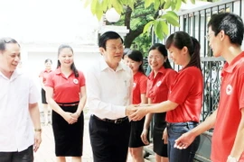 Chủ tịch nước làm việc với Trung ương Hội Chữ thập Đỏ Việt Nam