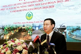 Phó Thủ tướng Vương Đình Huệ phát biểu kết luận chỉ đạo hội nghị. (Ảnh: Nguyễn Dân/TTXVN)