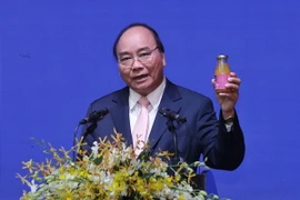 Thủ tướng Nguyễn Xuân Phúc phát biểu chỉ đạo tại hội nghị. (Ảnh: Thống Nhất/TTXVN)