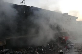 Hiện trường vụ nổ. (Nguồn: syria.liveuamap.com)