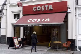 Một quán càphê Costa ở London, Anh. (Nguồn: AFP/TTXVN)