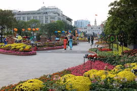 Phố đi bộ Nguyễn Huệ. (Ảnh: Thế Anh/TTXVN)