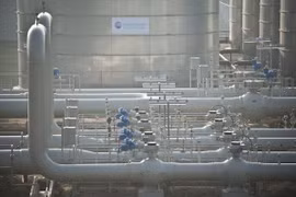 Đường ống dẫn khí đốt Dòng chảy phương Bắc 2 tại Lubmin, Đức. (Nguồn: AFP/TTXVN)