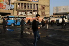 Lực lượng an ninh Iraq phong tỏa hiện trường một vụ đánh bom. (Nguồn: AFP/TTXVN)