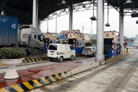 Trạm thu phí BOT Biên Cương. (Ảnh: Văn Đức/TTXVN)