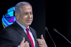 Thủ tướng Israel Benjamin Netanyahu phát biểu tại một hội nghị ở Tel Aviv. (Nguồn: AFP/TTXVN)
