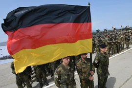 Binh sỹ Đức tham gia một cuộc tập trận chung của NATO. (Nguồn: AFP/TTXVN)