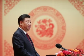 Tổng Bí thư, Chủ tịch Trung Quốc Tập Cận Bình phát biểu tại một buổi lễ ở Bắc Kinh. (Nguồn: THX/ TTXVN)