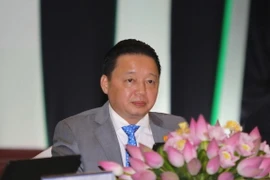 Bộ trưởng Bộ Tài nguyên và Môi trường Trần Hồng Hà. (Ảnh: Thế Anh/TTXVN)