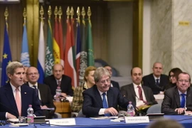 Hội nghị quốc tế ở Rome (Italy) nhằm hối thúc các phe phái chính trị đối địch của Libya nhanh chóng tiến tới ký kết một thỏa thuận hòa bình. (Nguồn: AFP/TTXVN)