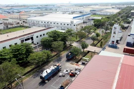 Một góc khu chế xuất Tân Thuận. (Ảnh: Mạnh Linh/TTXVN)