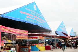 Một góc hội chợ. (Ảnh: Nguyễn Hoàng/TTXVN)