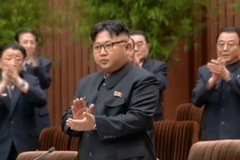 Nhà lãnh đạo Kim Jong-un dự Hội nghị Nhân dân tối cao Triều Tiên ngày 29/6. (Nguồn: YONHAP/TTXVN)