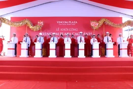 Lễ khởi công Dự án Trung tâm thương mại Vincom tại Đồng Tháp. (Ảnh: Nguyễn Văn Trí/TTXVN)